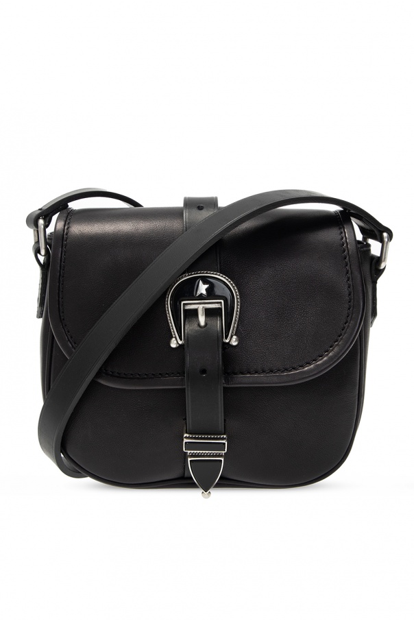 Phoebe foldover leather bag GenesinlifeShops Germany Black